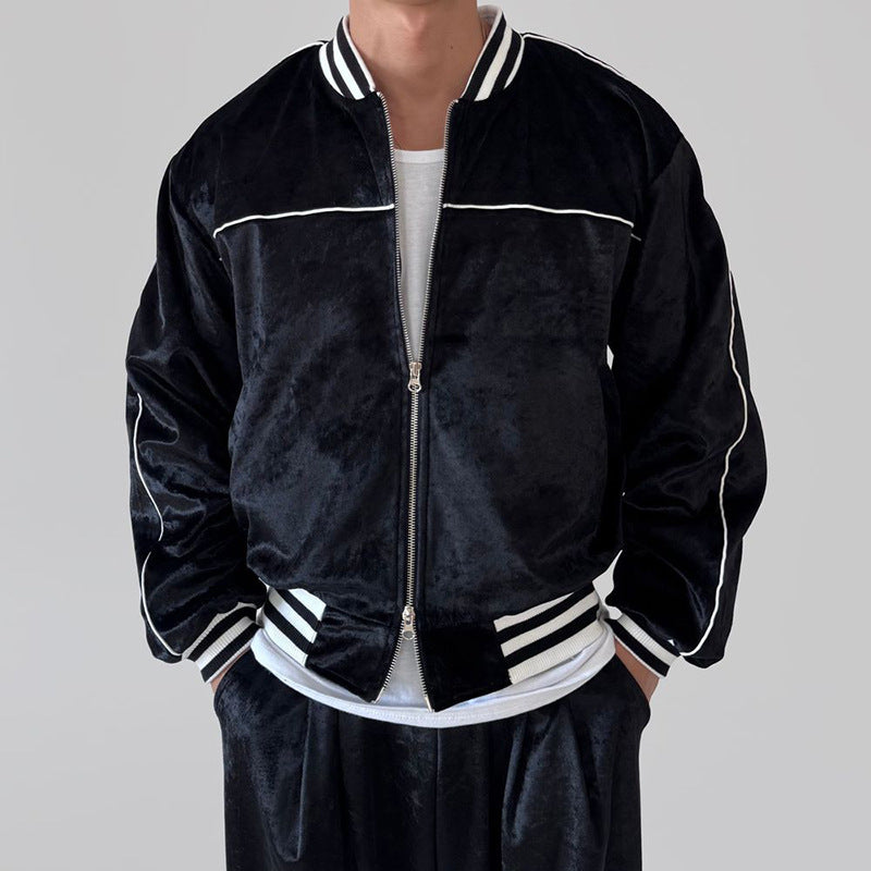 Herren Trainingsjacke Sportlich Stylisch Leicht - BerlinGlamour