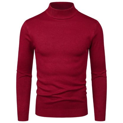 Herren Rollkragenpullover Feine Baumwolle Hochwertig