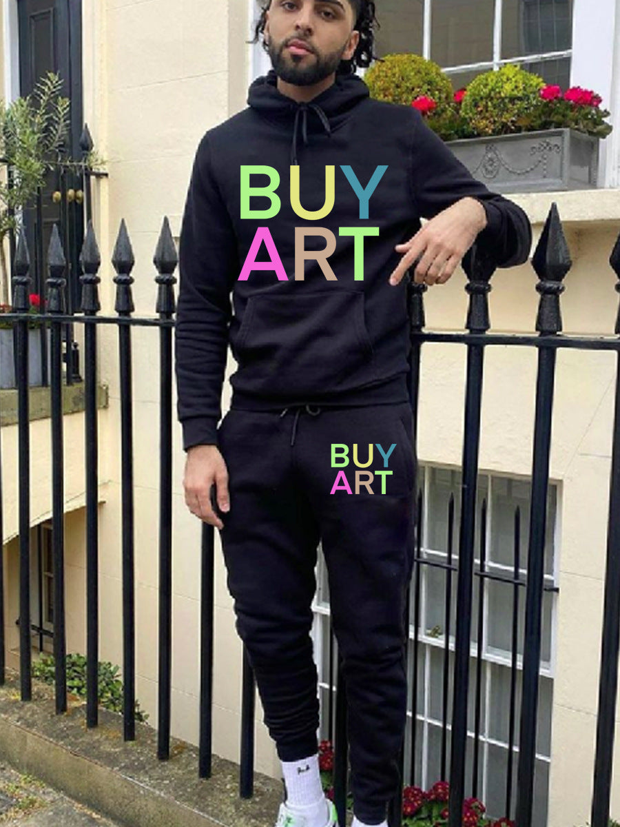 Herren Jogginghose Set mit Grafikdruck Modern Lässig - BerlinGlamour