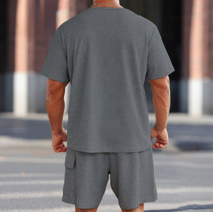 Herren Sportset Atmungsaktiv mit Taschen Modern