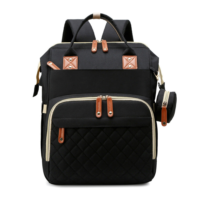 Praktischer 2in1 Babyrucksack mit Wickelbett
