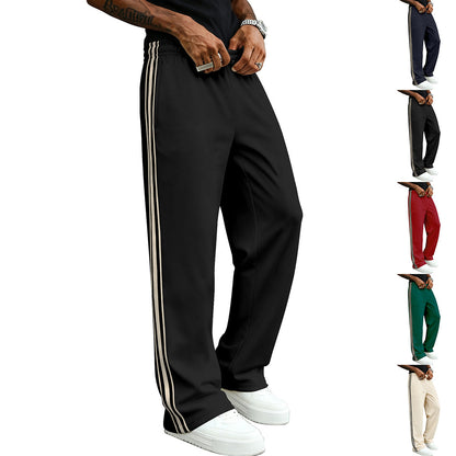 Herren Freizeithose Sportlich Mit Streifen Modern