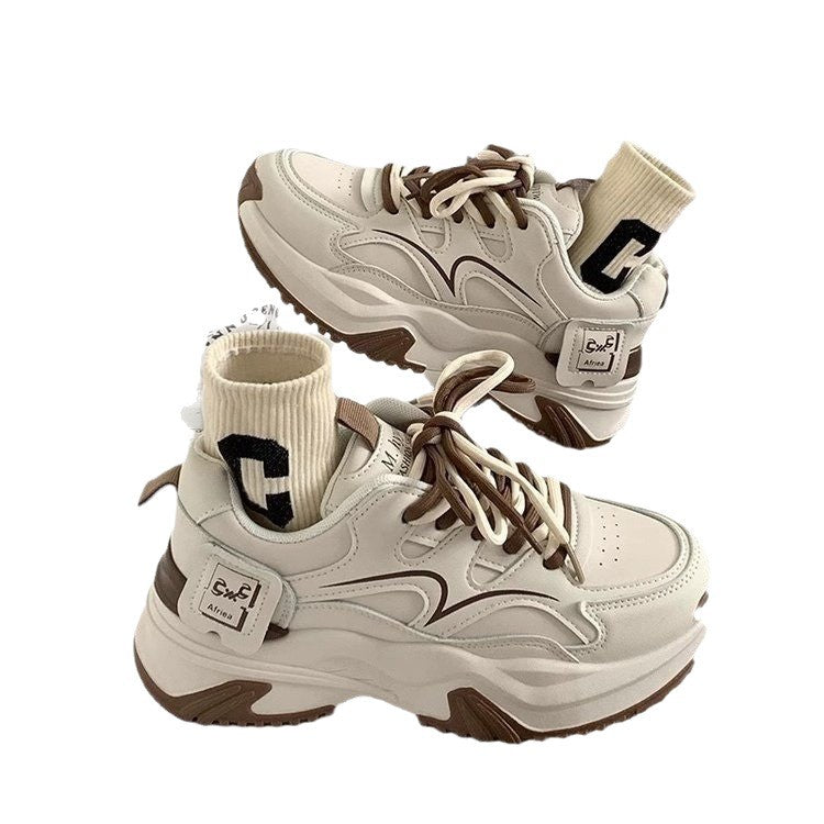 Damen Sneaker Sportlich Chunky Bequem Komfort