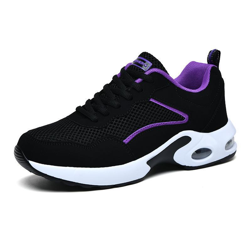 Damen Sneaker Sportlich Atmungsaktiv Luftgepolstert