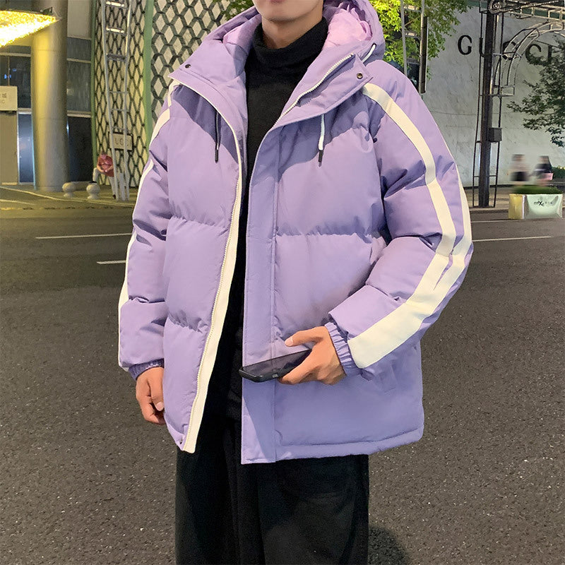 Herren Winterjacke mit Kapuze Steppjacke Warm Isoliert