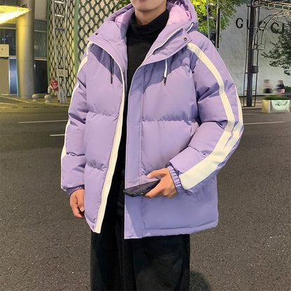 Herren Winterjacke mit Kapuze Steppjacke Warm Isoliert