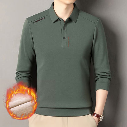 Herren Polo-Shirt Langarm Modern Sportlich Qualität