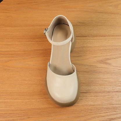 Damen Plateau-Sandalen Bequem Verstellbar Elegant