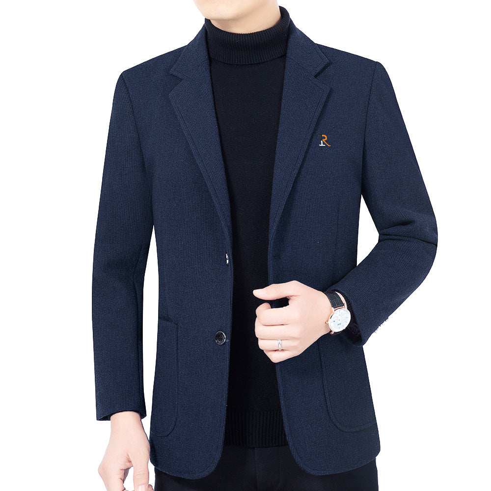 Herren Blazer Jacke Modern Slim Fit mit Struktur