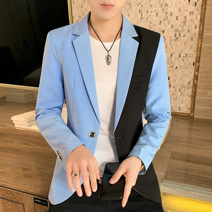 Herren Blazer Modern Asymmetrisch mit Taschen