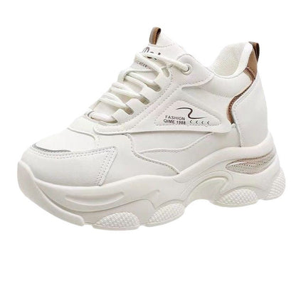Damen Sneaker Modisch Sportlich Weißen Style