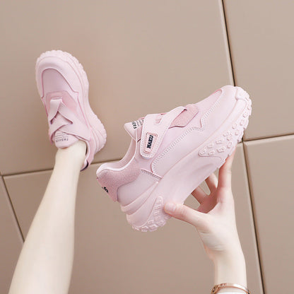Damen Sneaker Slipper Bequem Klettverschluss Weich