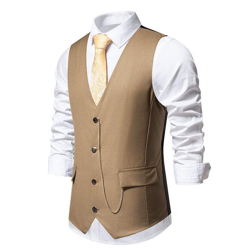Herren Anzugweste Elegant Klassisch Moderne Taschen