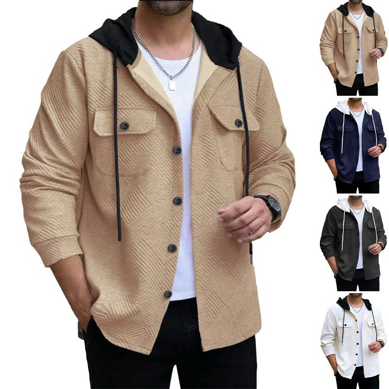 Herren Kapuzenjacke Lässig Mit Taschen Sportlich - BerlinGlamour