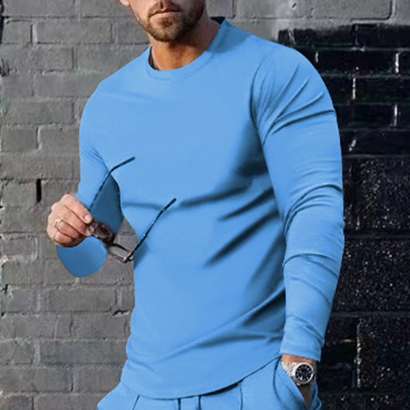Herren Langarmshirt Modern Atmungsaktiv Bequem