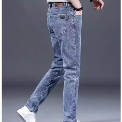 Herren Jeans Slim Fit Weich Denim Modern