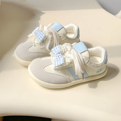 Damen Sneaker Atmungsaktiv mit Schleifen Damen Sportschuh - BerlinGlamour