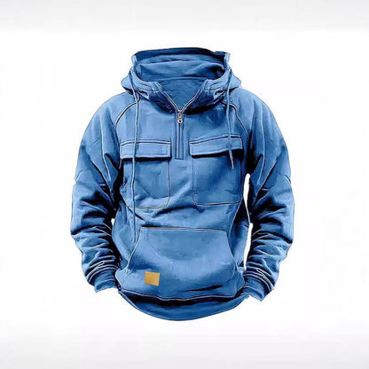 Herren Kapuzenpullover Funktional mit Taschen Sportlich