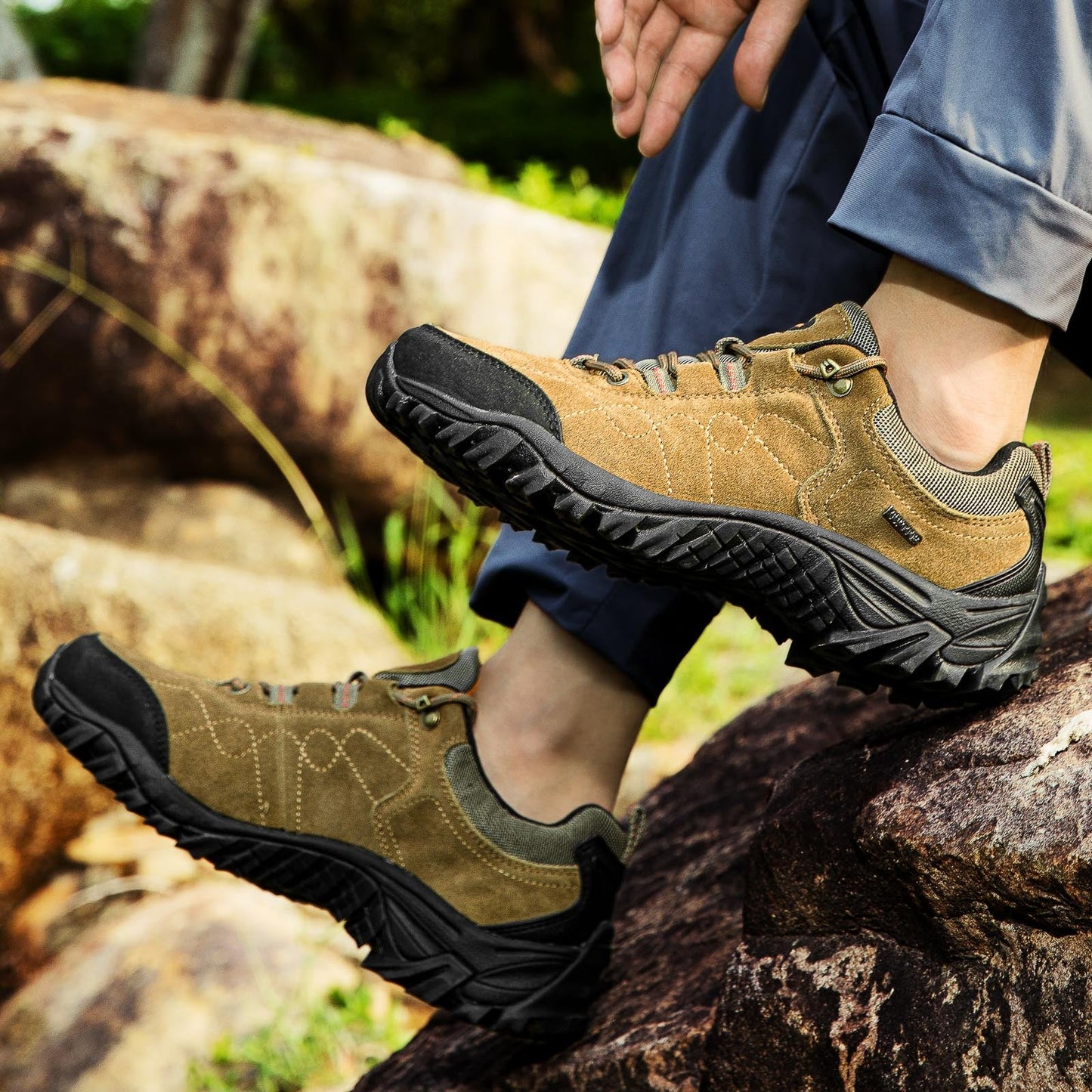 Wanderschuhe Herren Waterproof atmungsaktiv Geländegrip - BerlinGlamour