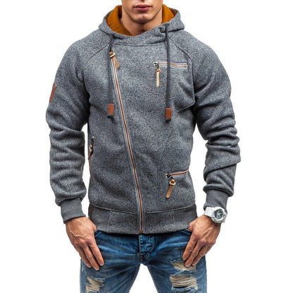 Herren Sportlich Sweatjacke Jogginghose Set Mit Kontrastdetails