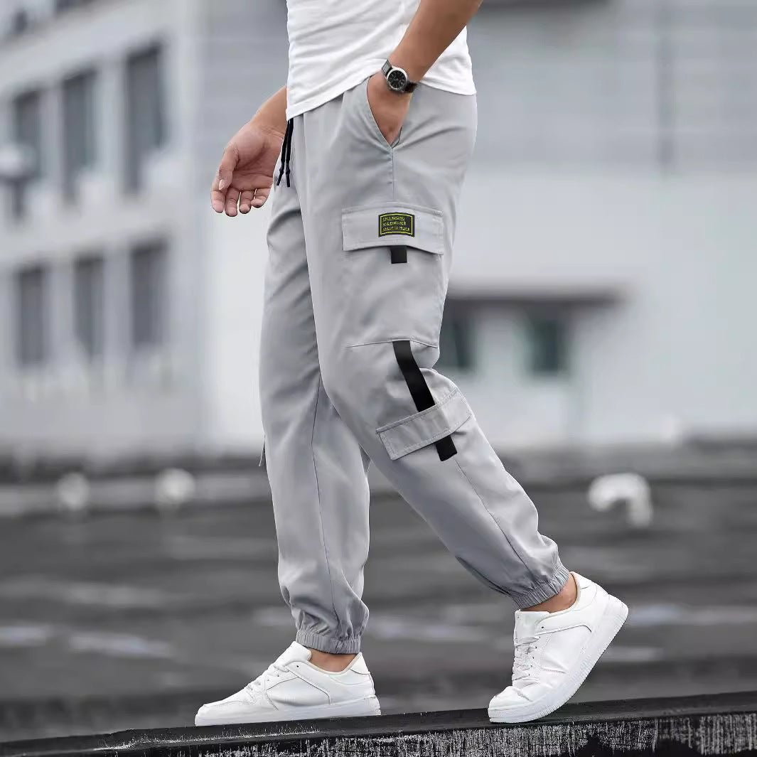 Herren Cargo-Hose Elastisch Vieltaschig Modern