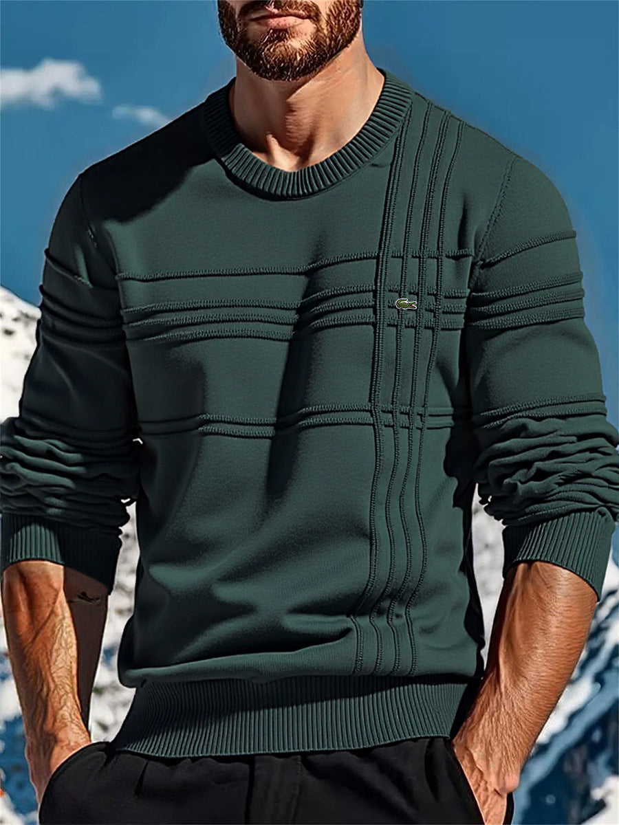 Herren Strickpullover Modern mit Textildetails und Einzigartigem Design