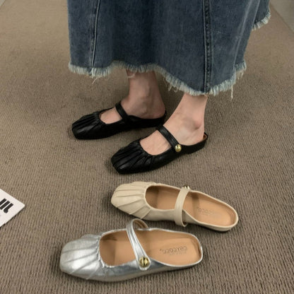 Elegante Damen Ballerinas Rüschendesign Modisch