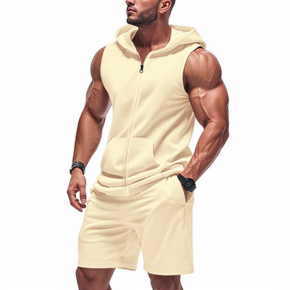 Männer Sport Set Kapuzenshirt und Shorts Größe S-XXXL