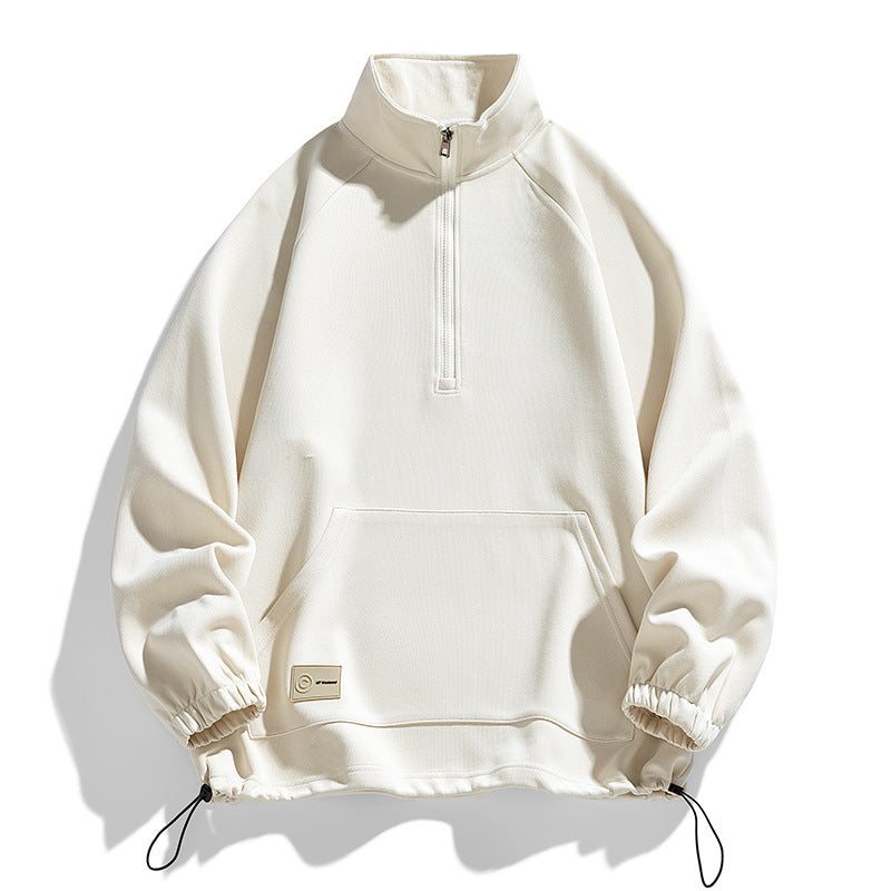 Herren Pullover Langarm Kurzreißverschluss Modern