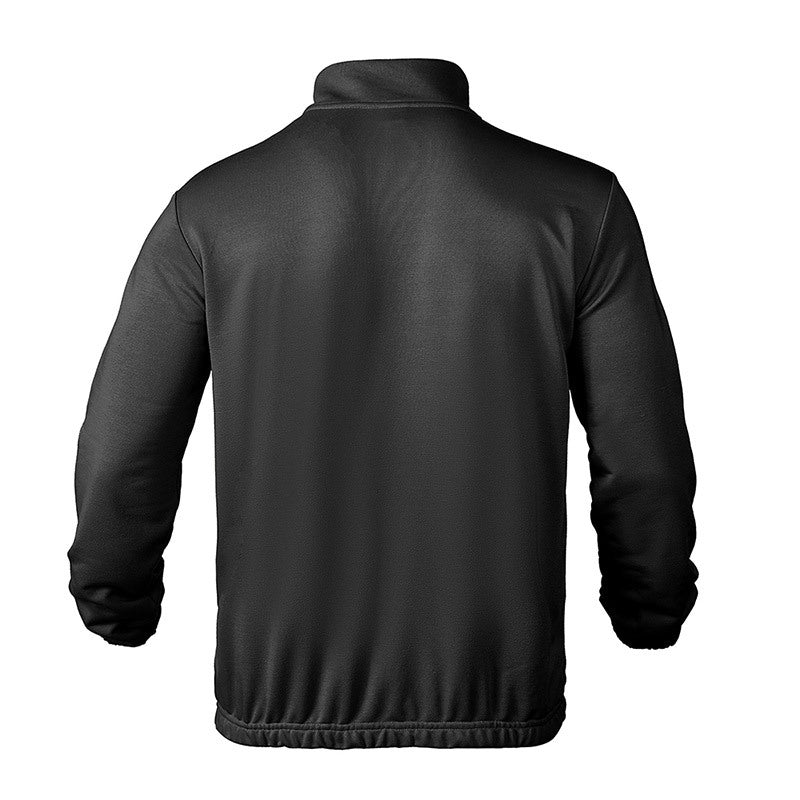 Herren Sweatshirt Lederdetails Modern Kragen Style