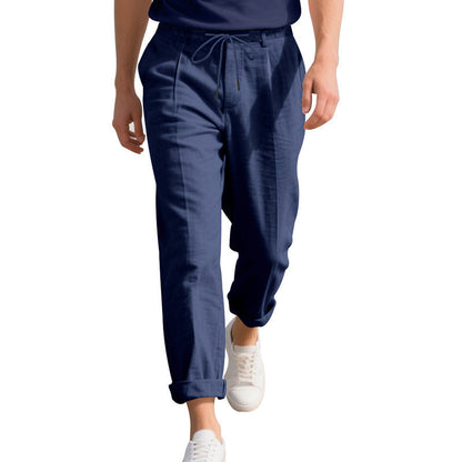 Herren Freizeithose Leicht Elastisch Mit Kordelzug