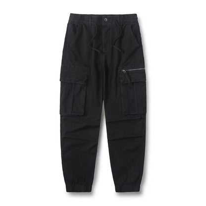 Herren Cargo-Hose Elastisch Praktisch Reißverschluss-Taschen
