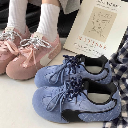 Damen Freizeitschuhe Bequem Rutschfest Schnürsenkel