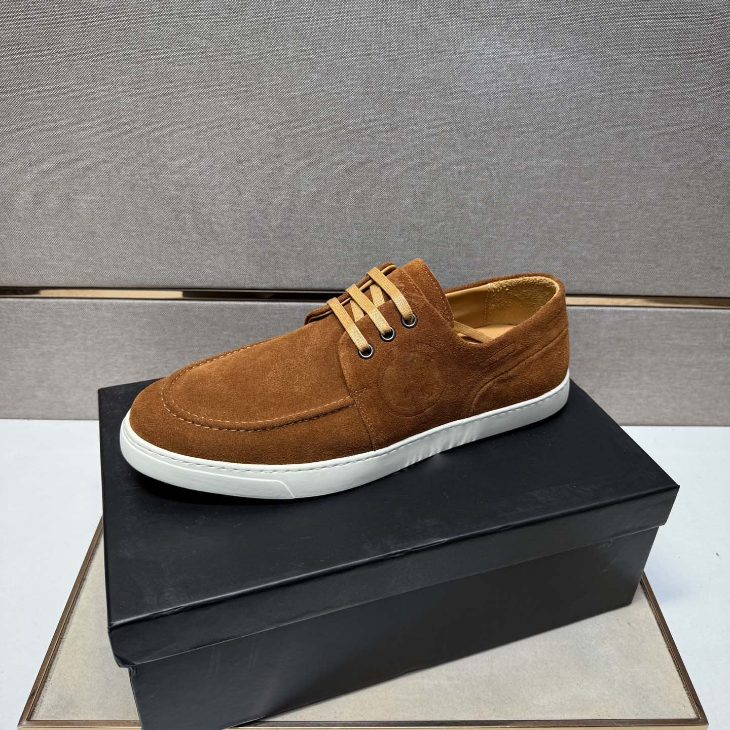 Damen Sneaker Mokassin Weichleder Rutschfest