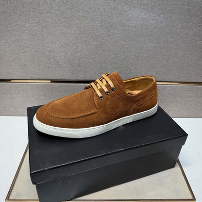 Damen Sneaker Mokassin Weichleder Rutschfest