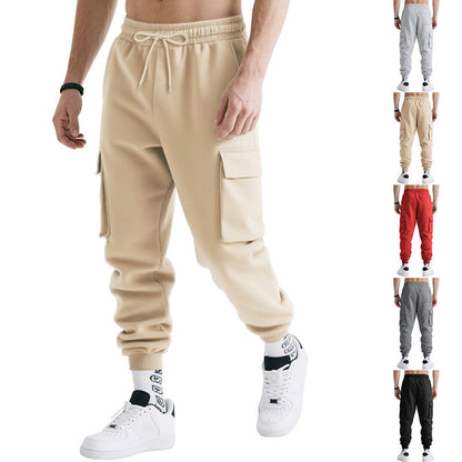 Herren Jogginghose Cargo mit Taschen Elastisch Bequem - BerlinGlamour
