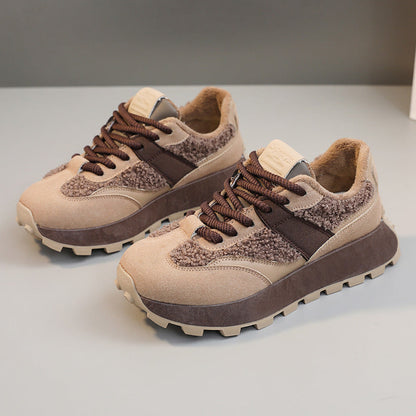 Damen Sneaker Sportschuhe Warmfutter Rutschfest
