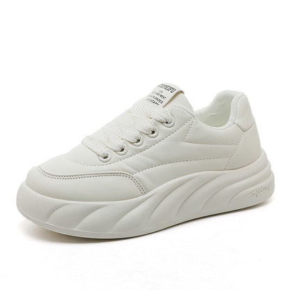 Damen Plateausneakers Hoch Modisch Atmungsaktiv