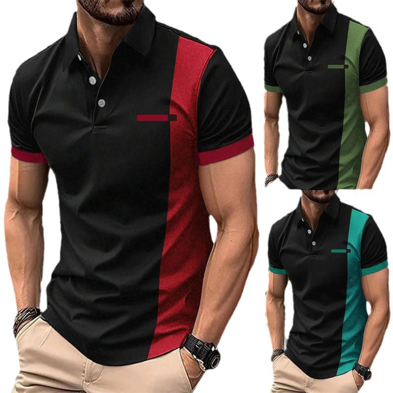 Herren Poloshirt Kurzarm Sportlich Sommer