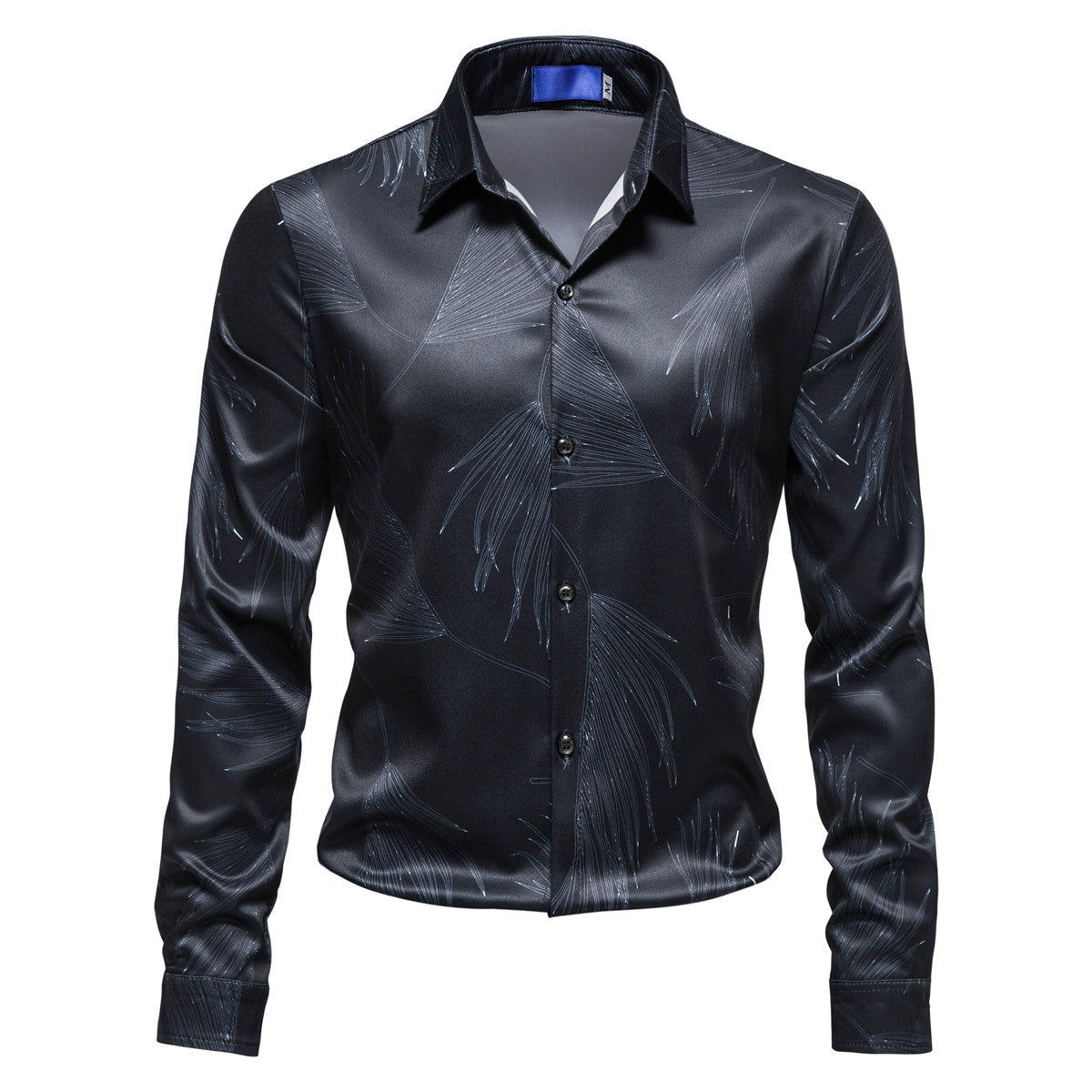 Herren Hemd Elegant Modern Muster Glanz