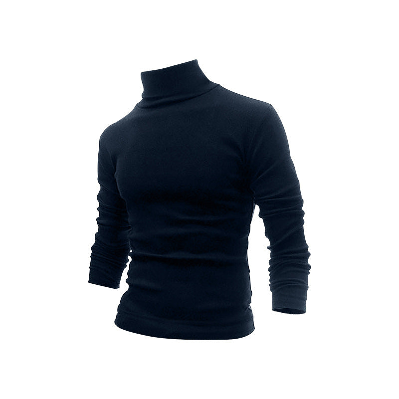 Herren Rollkragenpullover Weich Elastisch Modern