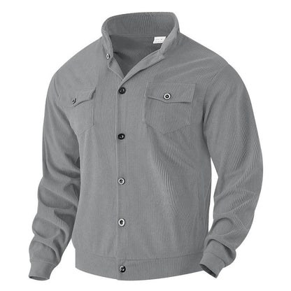 Herren Cordjacke Modern Schnitt mit Brusttaschen