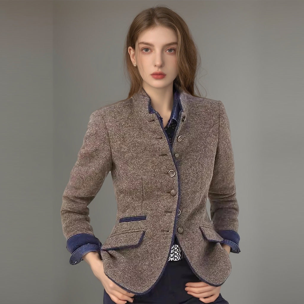 Elegante Damen Blazerjacke Mit Knöpfen und Taschen