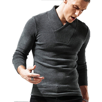 Herren Pullover Stehkragen Eleganter Style