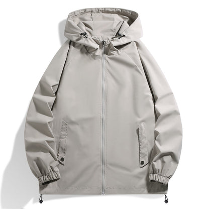 Herren Funktionsjacke Wasserdicht mit Kapuze und Elastik