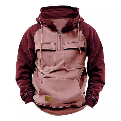 Herren Kapuzenjacke Funktional mit Taschen Wasserabweisend