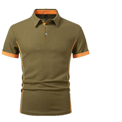 Herren Polo-Shirt atmungsaktiv Kontrast-Akzente Modern