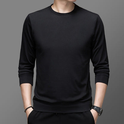 Herren Pullover Funktionsmaterial Warm Rundhals