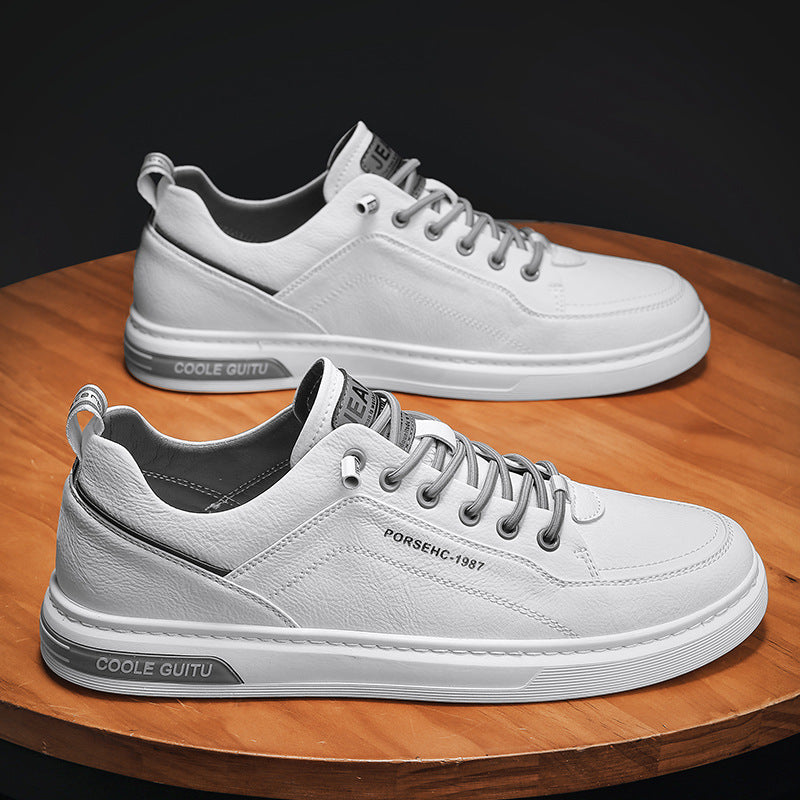 Damen Sneaker Atmungsaktiv Leder Freizeitschuhe