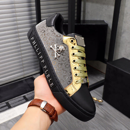 Damen Sneaker Modern Glanz Detail Rutschfest